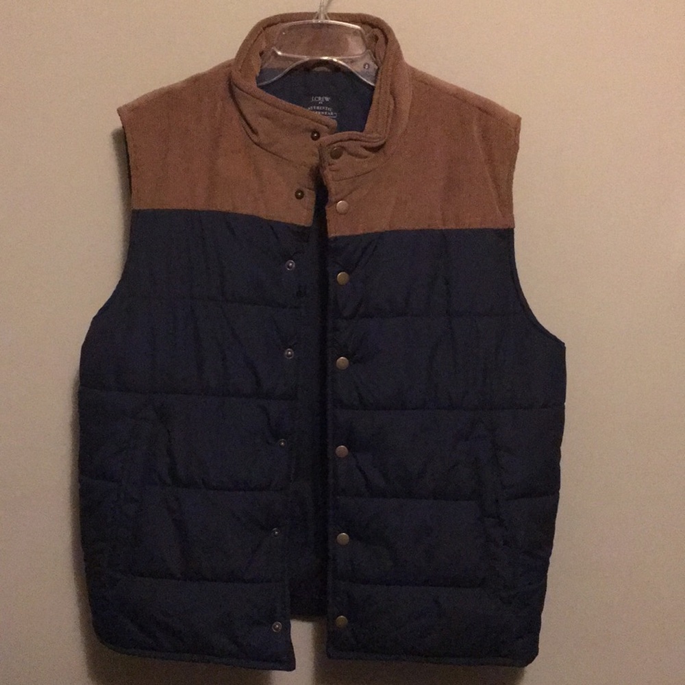 J. Crew men’s puffer coat with corduroy M